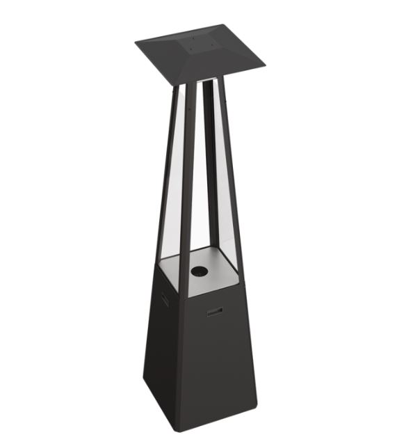 Gas patio heater Umbrella Black 50x50x216 cm - Image 2